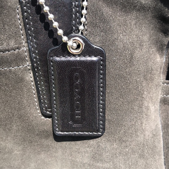 Coach Suede and Leather tote bag - Picture 3 of 13